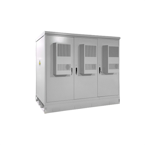 Outdoor tall industrial battery storage enclosure