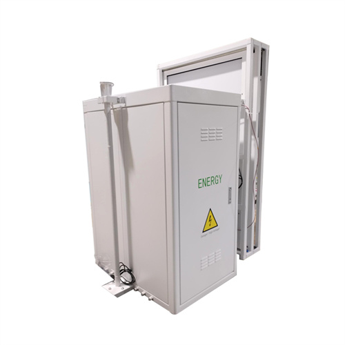 Steel outdoor battery above tray cabinet